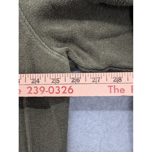 Tasso Elba Sweater Mens 2XL Olive Green Quarter Zip Pullover Mock Neck Knit - Picture 3 of 8